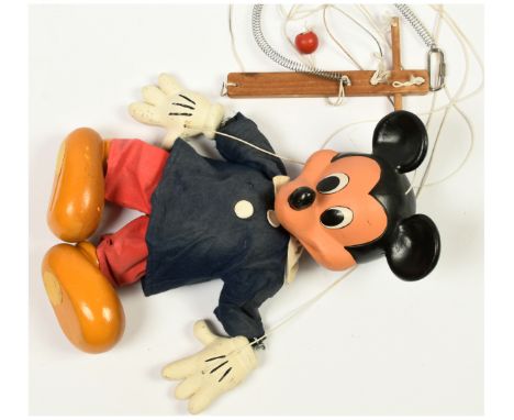 Pelham Puppets Display Range Disney Mickey Mouse vintage puppet, No 2 large scale, Good, 16"/41cm tall.