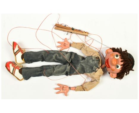 Pelham Puppets Display Range Boy vintage puppet, No 2 large scale, Good, would benefit from cleaning, 24"/61cm tall.