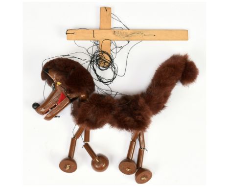 Pelham Puppet vintage Wolf LA puppet, 1950-1953, with moving mouth, minor chips to paint, otherwise Excellent Plus (in plain 