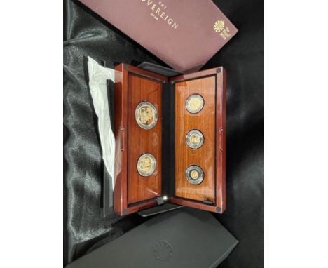 UNITED KINGDOM. The UK 2016 Gold Proof 5-Coin Sovereign Collection, in the original box as issued by the Mint and the certifi