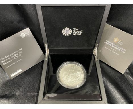UNITED KINGDOM. Elizabeth II, 1952-2022. Silver 10 pounds, 2015. Royal Mint. Proof. Commemorating the 50th anniversary of the