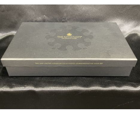 UNITED KINGDOM. The 2021 UK Gold Proof Commemorative 5-Coin Collection, in the original box as issued by the Mint and the cer