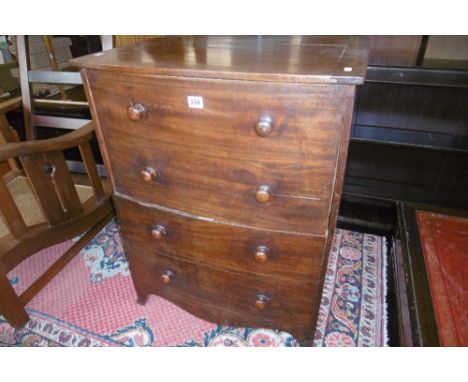 A GEORGIAN COMMODE