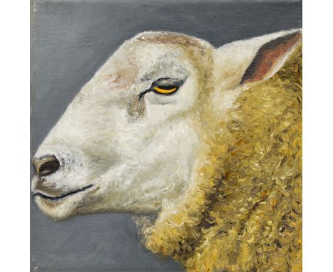 Karin Kneffel, Ohne TitelÖl auf Leinwand 20 x 20 cm. Rückseitig auf der Leinwand signiert und datiert 'K. Kneffel 1992'. - Mi