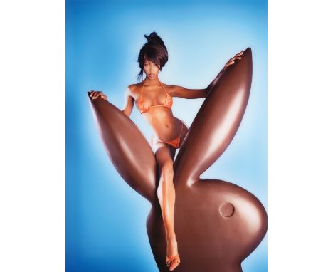 David Lachapelle, Naomi Campbell, PlaymateC-Print auf Plexiglas aufgezogen unter Plexiglas (Diasec). 150,3 x 112,8 cm. Rückse