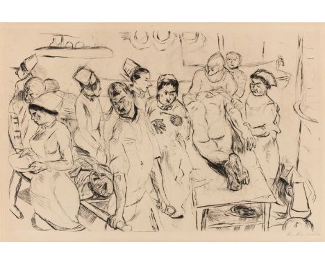 Max Beckmann, Große OperationOriginal-Radierung auf Bütten. 29,8 x 44,7 cm (36,8 x 51,3 cm). Signiert. Eines von 60 Exemplare