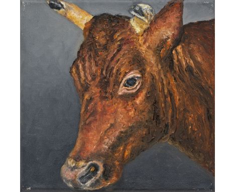 Karin Kneffel, Ohne TitelÖl auf Leinwand 20 x 20 cm. Rückseitig auf der Leinwand signiert und datiert 'K. Kneffel 1992'. - Mi