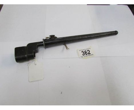 A spike bayonet with scabbard