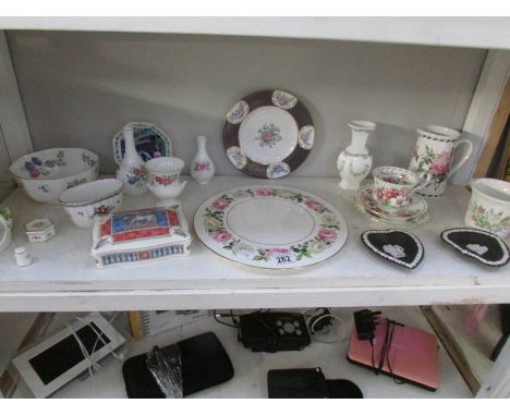 A Royal Worcester cake plate, Royal Albert etc