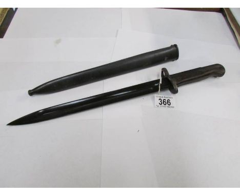 A Simon & Co., Suhl bayonet with scabbard (marked on pommel J212)