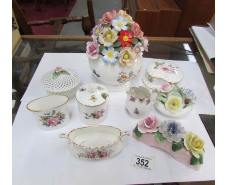 A mixed lot including Royal Worcester, Royal Albert etc