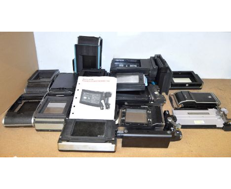 LARGE Quantity of Polaroid 5x4 & Other Film Holders. Some with adapters.