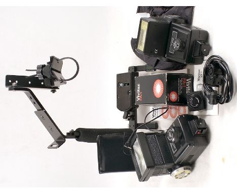 Vivitar Flash & Accessories. To include Vivitar 285 with Varipower unit & Vivitar 283 Auto Thyristor flash (condition 4F), VP