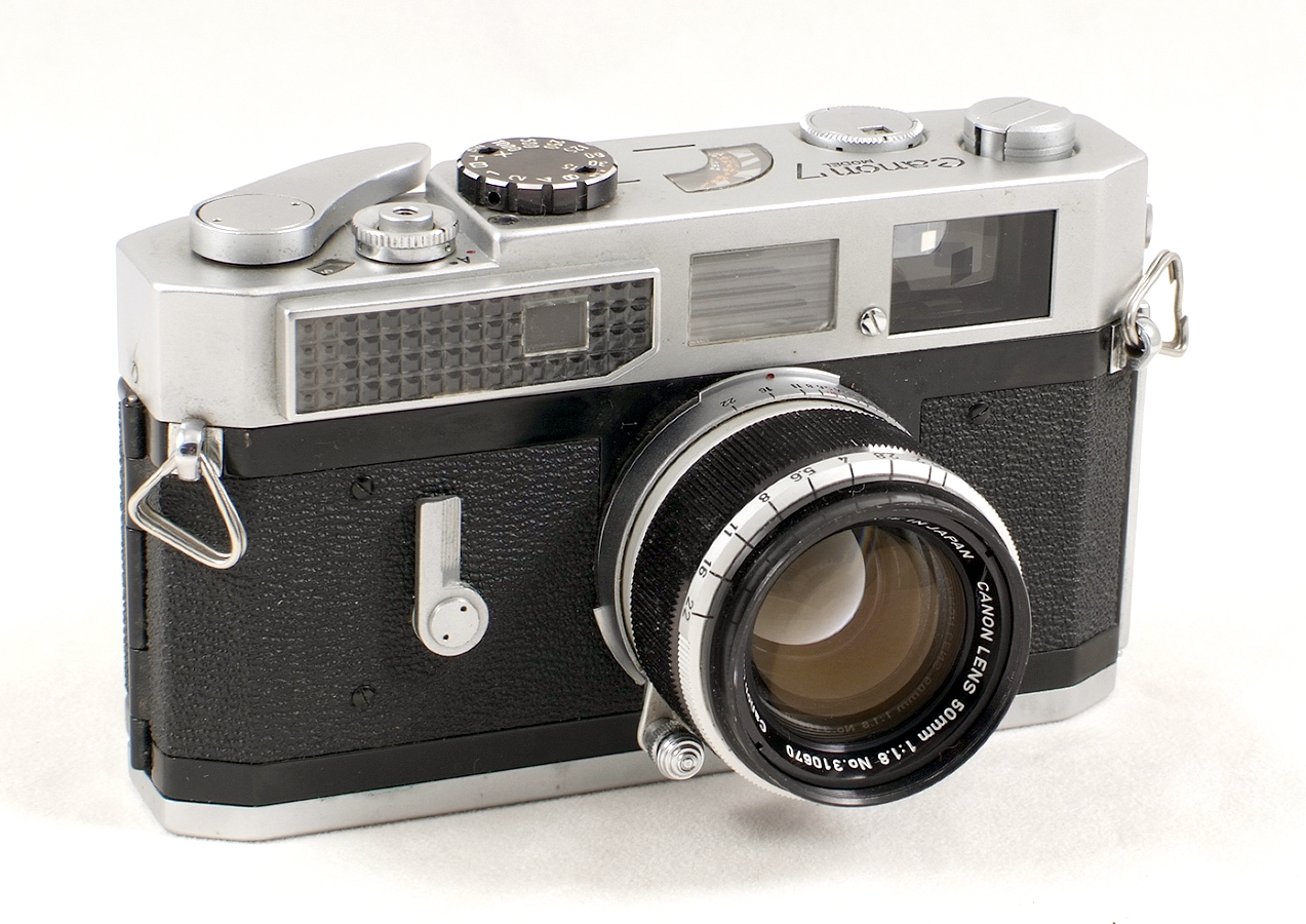 Canon 7 Leica Copy Rangefinder Camera. #839234, slight wrinkling to ...