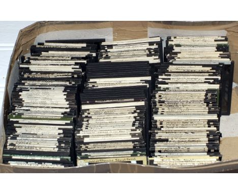 Approx 200 B&W Magic Lantern Slides of British Stately Homes, Churches & Cathedrals etc. Including Coombe Abbey, Harewood Hou