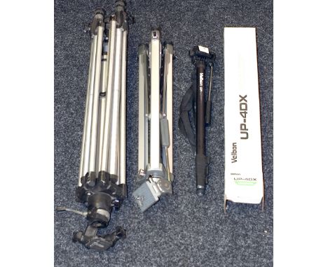 Manfrotto & Other Tripods. To include a Manfrotto cine tripod with a 36061 multi-angle head (well used).