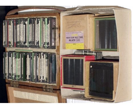 Approx 250 Magic Lantern Slides, Mostly UK & Europe inc Military. Some colour (Dufay colour?) dated 1917-20s. Inc drawings of
