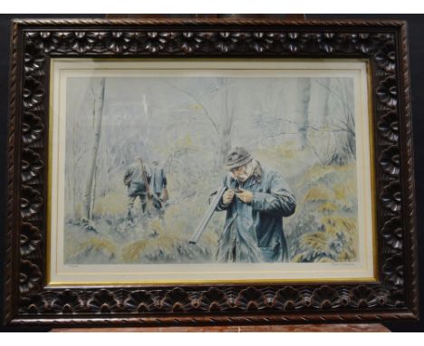Rob Goody. by and after, Lighting his Pipe, Shooting, coloured print, signed, limited edition 793/600