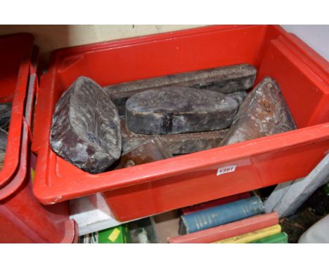 A quantity of architectural moulds. 