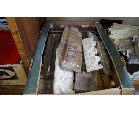 A quantity of architectural plaster mouldings. 