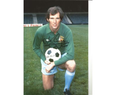 Football Joe Corrigan 12x8 Signed Colour Photo Pictured During His Playing Days With Manchester City. Good condition Est. 
