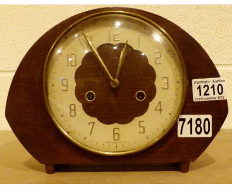 MANTEL CLOCK. Smiths mantel clock with key