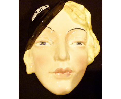 MARLENE DIETRICH WALL MASK. Ceramic wall mask