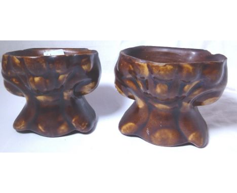 WINDOW SPACERS. Pair of treacle glazed sash window spacers