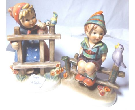 GOEBEL FIGURINES. Two Goebel figurines, H: 12 cm