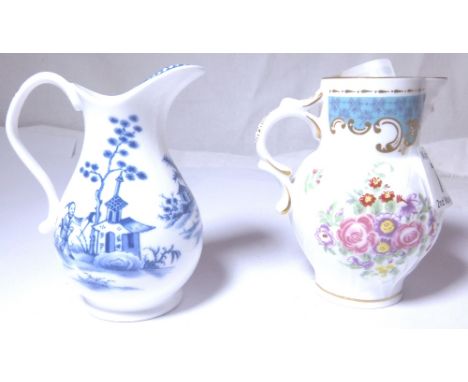 ROYAL WORCESTER CREAM JUGS. Two small Royal Worcester cream jugs