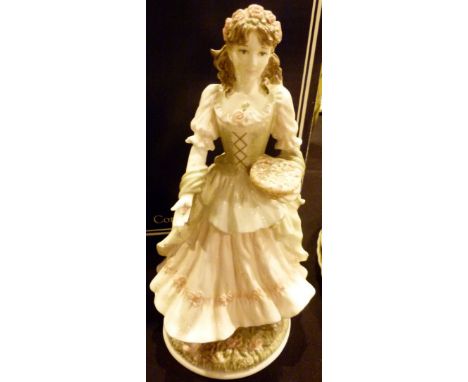ROYAL WORCESTER FIGURINES. Two Royal Worcester figurines "The Last waltz" and "The Queen of May" 