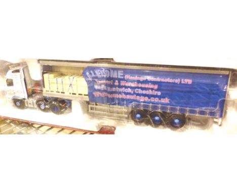 CORGI HAULAGE. Boxed Corgi CC14024, Volvo FH  and opened curtainside trailer, Newsome, Nantwich, Cheshire,  CONDITION REPORT: