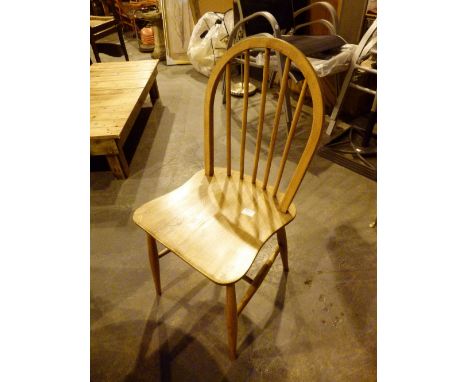 ERCOL CHAIRS. Three Ercol dining chairs