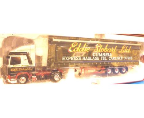 CORGI HAULAGE. Boxed Corgi CC15403 Seddon Atkinson Strato and curtainside trailer, Eddie Stobart