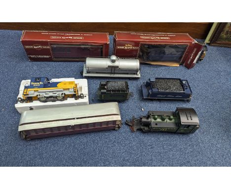 A Large Collection of Railway Items - To Include Two Boxed Bachmann Big Haulers, Together with A Santa Fe 389 Train Engine, A