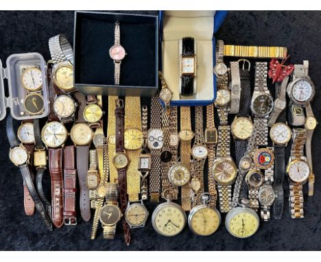 Collection of Gentleman's &amp; Ladies Wristwatches, bracelet and leather straps, comprising Avia, Jean Laurie, Regency, Cons