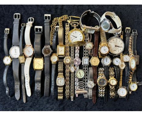 Collection of Ladies &amp; Gentlemen's Wristwatches, leather and bracelet straps, including Lorus, Rotary, Ellesse, Limit, In