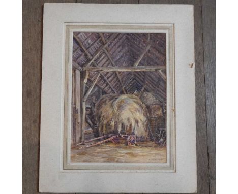 Albert Edward Hayes, 1879-1968, The Tithe Barn Worcester, signed and dated 1936, watercolour, 39 x 29cm, mounted, unframed