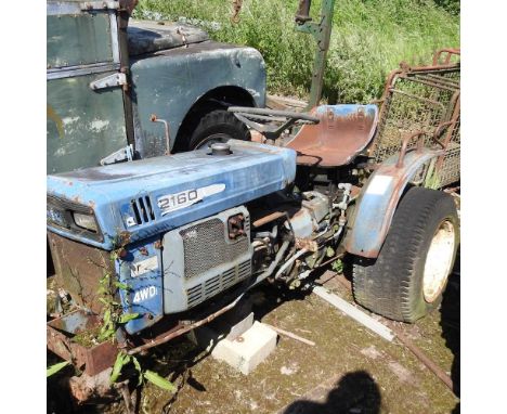 Plus VAT - An Iseki 2160 compact tractor, blue, for restoration or spares