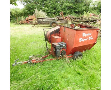 Plus VAT - An Equine Super Vac, with vanguard petrol engine, 300cm