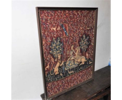 A tapestry picture, of The Lady &amp; The Unicorn