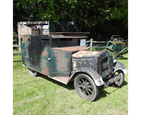 Plus VAT - A World War II armoured home guard vehicle, converted from a 1939 Morris Bullnose car, with a late 20th century re