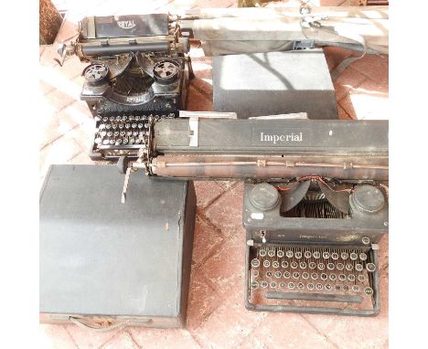 An early 20th century Imperial typewriter, together with three others (4)