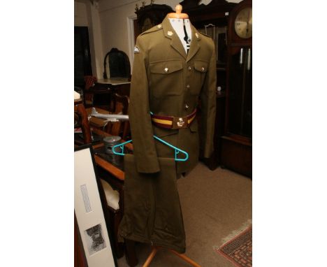 An army uniform with belt