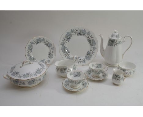 An extensive Royal Albert 'Sliver Maple' pattern dinner and tea service