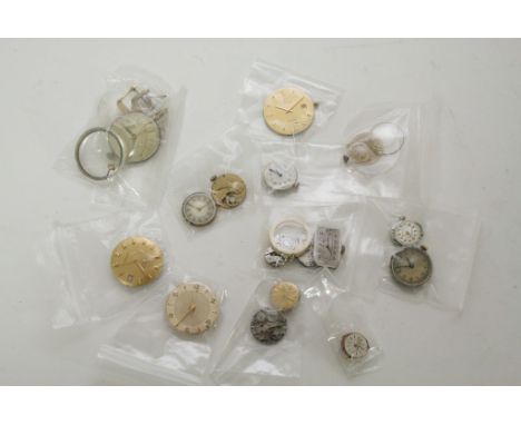A collection of watch movements, automatic and manual, including some good makers.