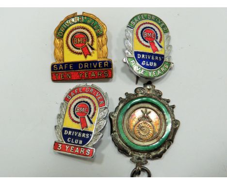 Metal &amp; Enamel Safe Driving Badges. See photos. 