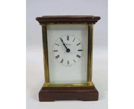 Henley mechanical skeleton mantle clock. 5" tall, non runner for spares or repair.