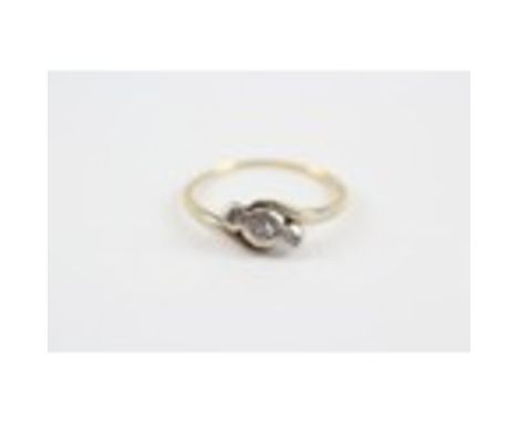 18ct Gold Antique Diamond Set Trillogy Ring (1.5g) 2030924 PA406