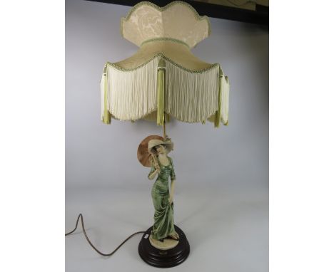 Italian Florence Guiseppe Armani limited edition figural lamp 406/500. with shade.
